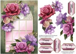 Enchanted Belle Roses Window