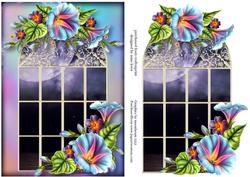 Enchanted Morning Glory Window & Extra Plaque