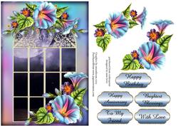 Enchanted Morning Glory Window