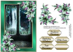 Moonlight Celtic Waterfall Fantasy