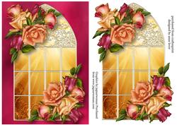 Enchanted Joy Roses Window & Extra Plaque