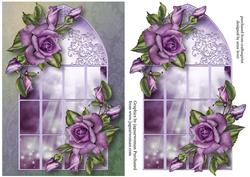 Enchanted Heritage Roses Window & Extra Plaque
