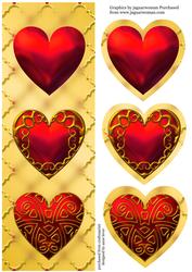 Large Dl Hearts Trio