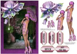 Asian Inspirations Lilac Rose