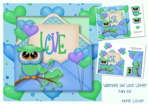 Valentine Owl Love Letter Mini Kit