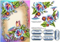Morning Glory Floral Plaque