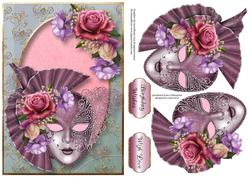 Beautiful Belle Roses Masque