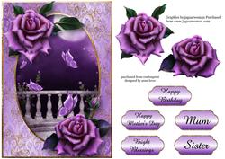 The Moonlit Balcony with Roses & Flutters