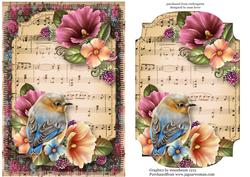 Beautiful Bluebird Sheet Music Plaque