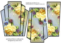 Art Deco Stacker Topper - Primrose Yellow Summer Roses
