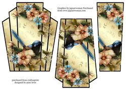 Art Deco Bird Stacker - Fairy Wren