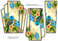 Art Deco Bird Stacker - Beautiful Blue Bird