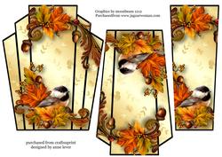 Art Deco Bird Stacker - Autumn Elegance