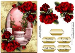 Romantic Red Roses Garden