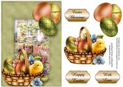 Easter Chick at the Rose Cottage