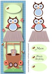 Large Dl Wishing Well Owl