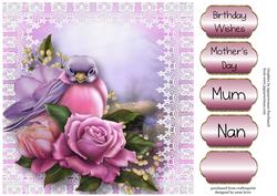 Beautiful Belle Roses Bird