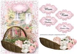 A Basket of Flowers for You - Rose Cottage