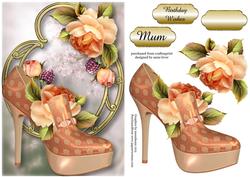 Stunning Shoes - the Milan Collection - Peach Roses