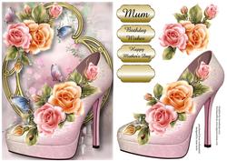 Stunning Shoes - the London Collection - Rosy Glow Roses