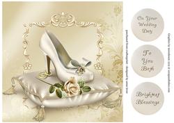 Wedding Elegance Cushion & Rose - Cream