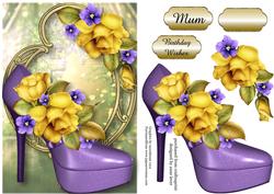 Stunning Shoes - the New York - Yellow Roses - Version 2