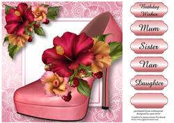 Stunning Shoes Lacey Square - the London - Hibiscus Flowers