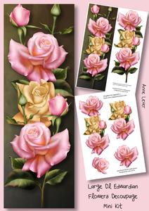 Large Dl Edwardian Roses Decoupage Mini Kit