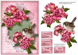 Gorgeous Glory Roses and Script Frame