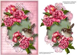 Gorgeous Glory Roses & Script Frame + Plaque