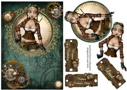 Steampunk Flygirl - Father's Day, Birthday