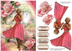 Pink Hearts Dress & Pretty Pink Roses