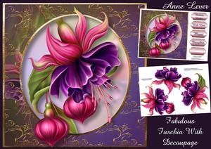 Fabulous Fuschia with Decoupage