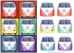 Vw Van Pop Art & Easy Decoupage