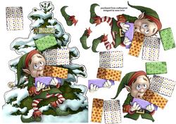 Shaped Topper - Christmas Elf - Carefull!!