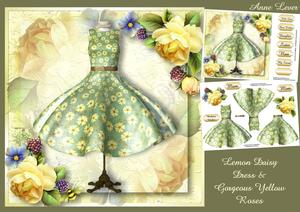 Lemon Daisy Dress & Gorgeous Yellow Roses