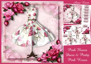 Pink Flower Dress & Pretty Pink Roses