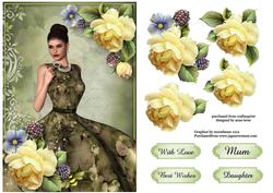 Vintage Beauty with Soft Yellow Roses