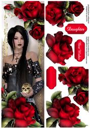 Large Dl the Pirates Daughter & Red Roses