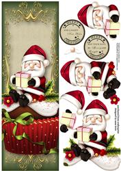 Large Dl Santa Christmas Cupcake