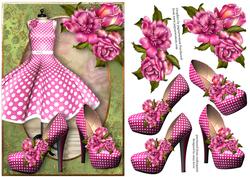 Pink Polka Dot Dress & Shoes