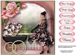 Matching Floral Pram Quick Topper