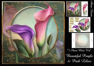 Beautiful Purple & Pink Lilies Mini Kit