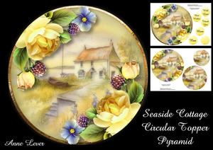Seaside Cottage Circular Topper Pyramid Mini Kit