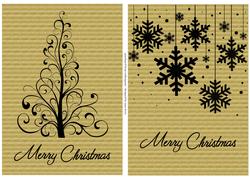 Kraft Paper Christmas Silhouettes 2