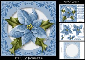 Ice Blue Poinsettia Mini Kit