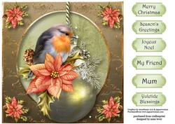 Gorgeous Robin Christmas Bauble