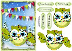 Tangled Christmas Owl