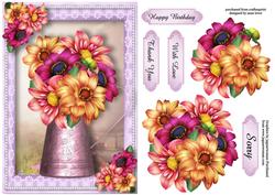Gorgeous Dahlias Water Jug
