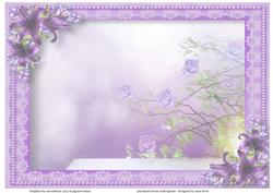 Deep Purple Lilies Water Jug - Insert